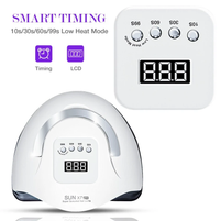 Thumbnail for Nail lamp 220W LED UV gel polish curing dryer, white by Zendrop