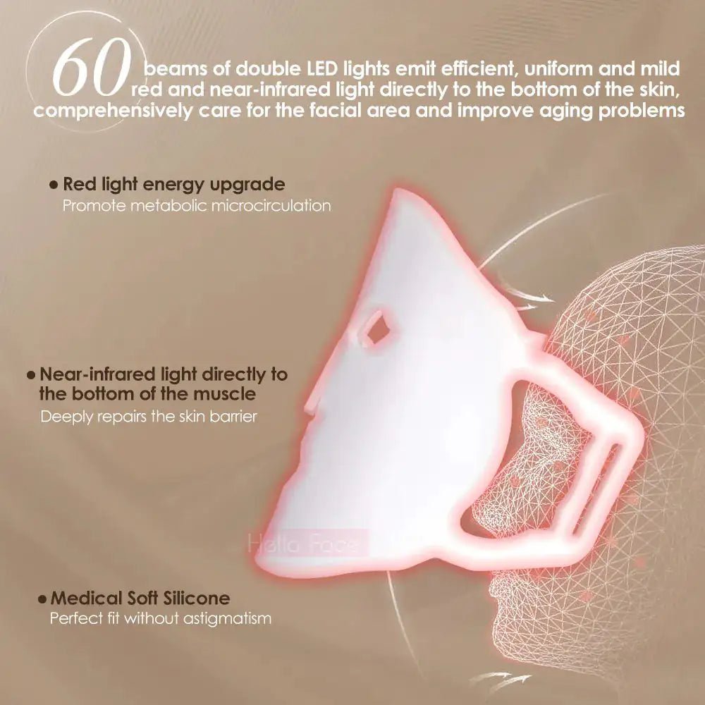 Chroma Glow Pro 7 - Spectrum Light Therapy Facial Mask - Epic Trends and Gifts - Skin Care Tools - Chroma Glow Pro 7 - Spectrum Light Therapy Facial Mask - Epic Trends and Gifts - Facial Mask - Chroma Glow Pro 7 - Spectrum Light Therapy Facial Mask