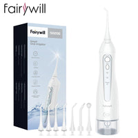 Thumbnail for Fairywill Water Flossers for Teeth, 300ML Oral Irrigator, Rechargeable, Portable, Dental 3 Modes - Epic Trends and Gifts - Water Flosser - Fairywill Water Flossers for Teeth, 300ML Oral Irrigator, Rechargeable, Portable, Dental 3 Modes