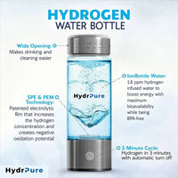 Thumbnail for Hydrogen Water Bottle •Hydrogen Water Bottle Generator with SPE PEM Technology - Epic Trends and Gifts - Water Bottle - Hydrogen Water Bottle •Hydrogen Water Bottle Generator with SPE PEM Technology