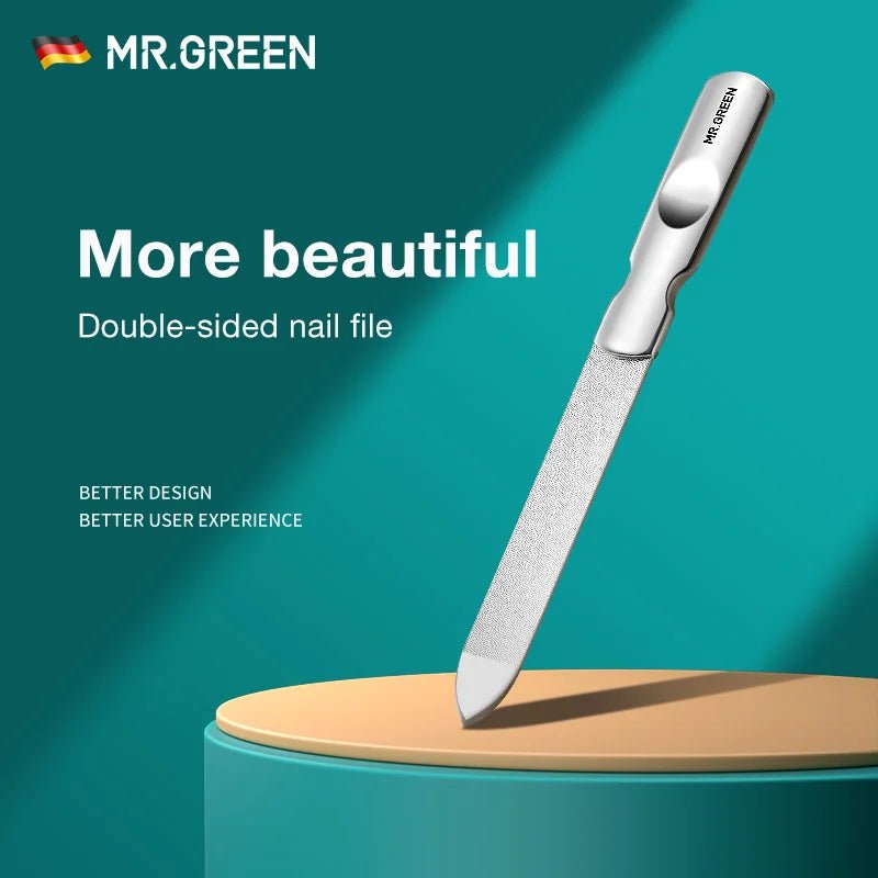 MR.GREEN Double Sided Stainless Steel Nail File - Epic Trends and Gifts - Nail Care Tools - S80cd48dec54942da8bc4c47585c4ad9dF