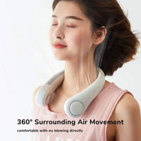 Thumbnail for Portable Neck Fan, Hands Free Bladeless Fan, 4000 mAh Battery Operated Wearable - Epic Trends and Gifts - Neck Fan - Portable Neck Fan, Hands Free Bladeless Fan, 4000 mAh Battery Operated Wearable