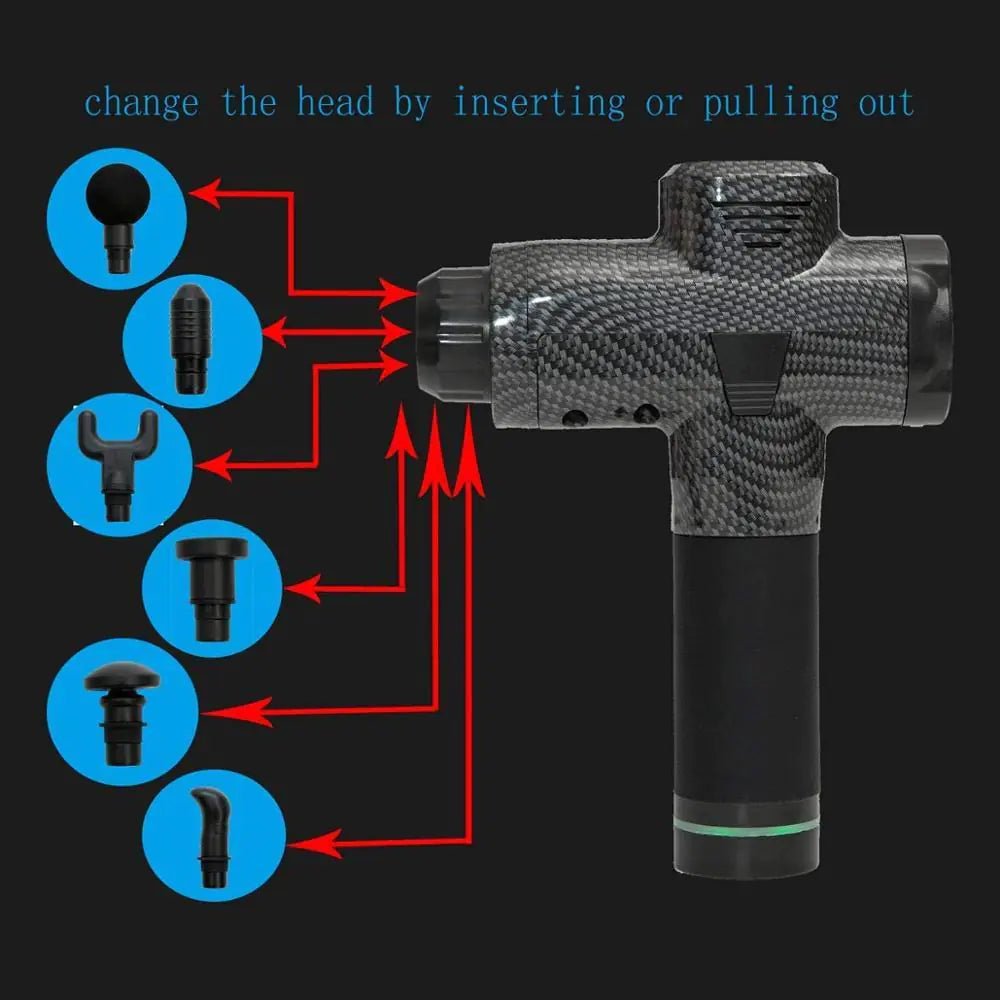 Premium Handheld Massager - 6 Heads - 30 Speeds - Epic Trends and Gifts - Massager - Premium Handheld Massager - 6 Heads - 30 Speeds