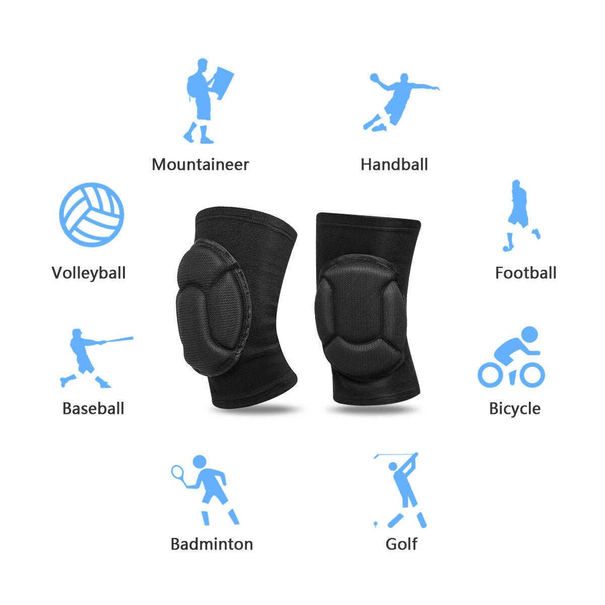 Protective Knee Pads, Thick, Anti - slip, Knee Sleeve - Epic Trends and Gifts - Safety Knee Pads - KneeGuard Pro Leg Armor - Epic Trends and Gifts - Sporting Goods - KneeGuard Pro Leg Armor