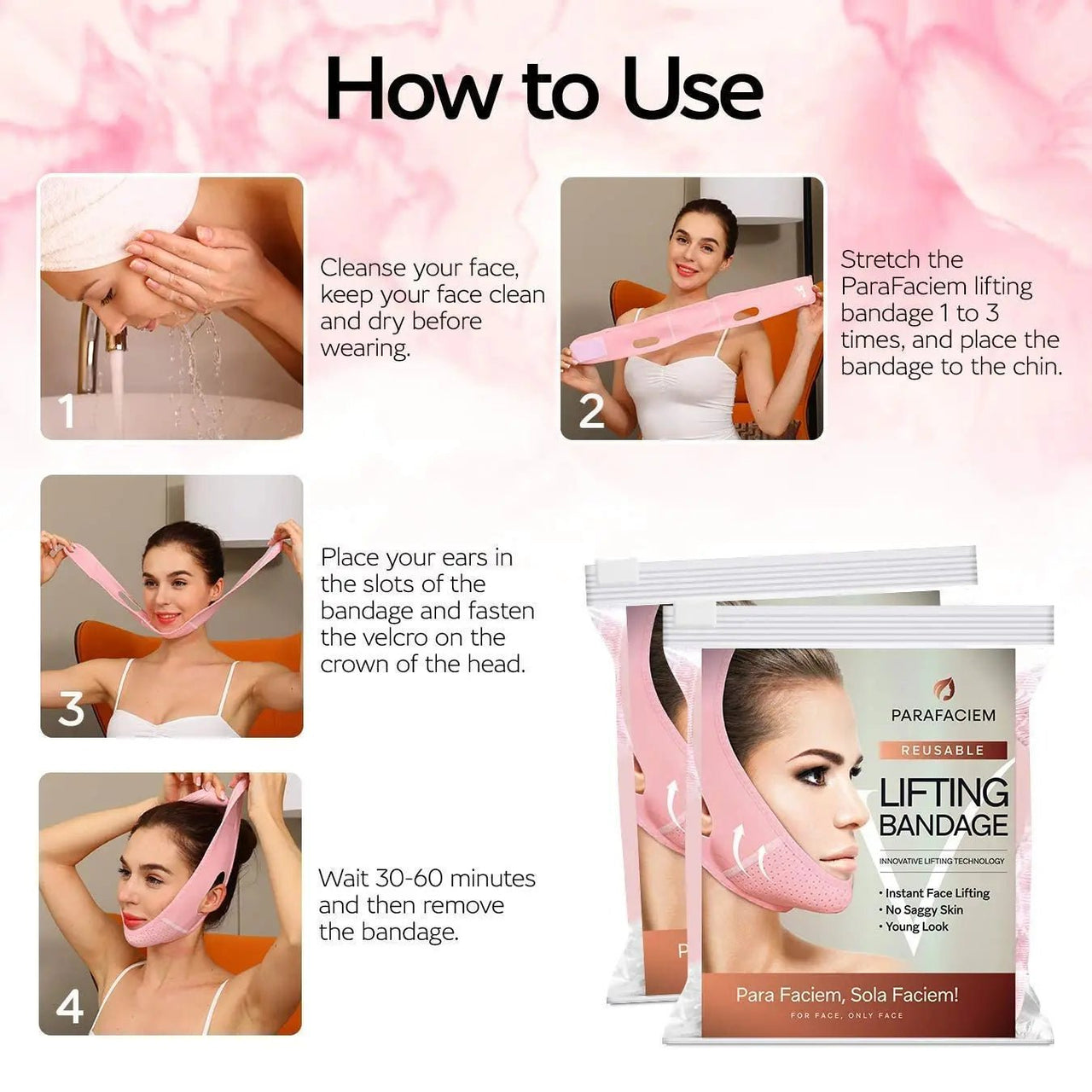 Reusable V Line lifting Mask Facial Slimming Strap - Double Chin Reducer - Epic Trends and Gifts - Skincare - A12637c20db754bc0b2090fdb16aeb4c6v