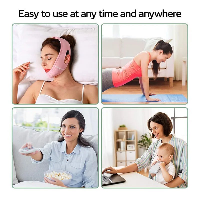 Reusable V Line lifting Mask Facial Slimming Strap - Double Chin Reducer - Epic Trends and Gifts - Skincare - A9c4b54796cad42e6be09debd342eb635W