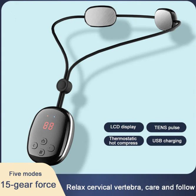 Smart Neck Massager with Hot Compress • 5 Massage Modes • 15 Gears of Intensity - Epic Trends and Gifts - Massager - Smart Neck Massager with Hot Compress • 5 Massage Modes • 15 Gears of Intensity