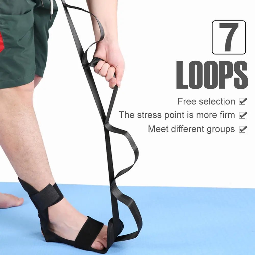 Stretching Strap Yoga Strap Physical Therapy for Home Workout, Exercise, Pilates and Gymnastics, 7 Loops - Epic Trends and Gifts - Exercise Bands - Yoga Stretch Strap - Epic Trends and Gifts - Sporting Goods - Yoga Stretch Strap - Epic Trends and Gifts - Sporting Goods - Yoga Stretch Strap