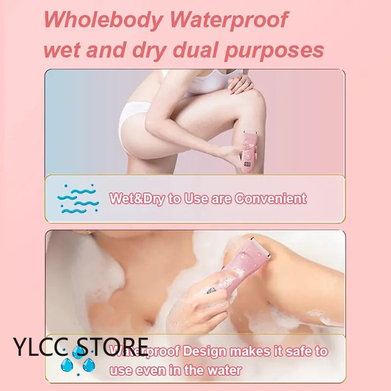 Waterproof Electric Bikini Trimmer for Women - Cordless Body Hair Shaver and Painless Epilator - Epic Trends and Gifts - Hair Clipper - Waterproof Electric Bikini Trimmer for Women - Cordless Body Hair Shaver and Painless Epilator for Legs - Epic Trends and Gifts - Hair Trimmer - Waterproof Electric Bikini Trimmer for Women - Cordless Body Hair Shaver and Painless Epilator for Legs