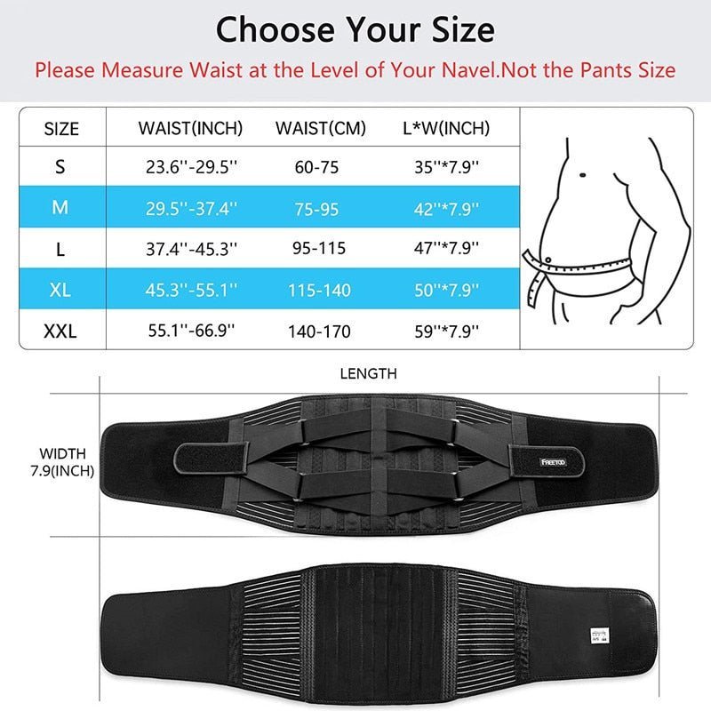 Back Braces for Lower Back Pain, Relief with 4 Stays and 2 Aluminum Springs, Breathable Back Support Belt for Men/Women - Epic Trends and Gifts - Posture Support Belt - Posture Support Belt - My Home Goods and Gifts - Posture Support Belt - Posture Support Belt