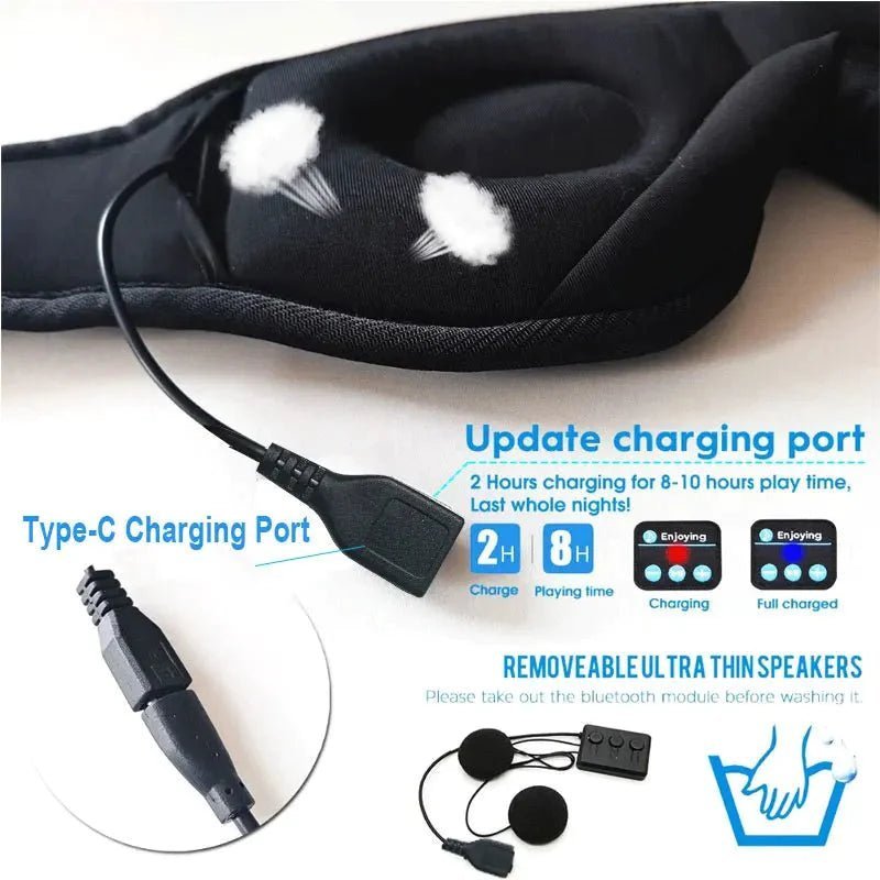 Blackout Eye Mask For Sleep, Men and Woman, Fall Asleep to Music, Bluetooth 5.0 - Epic Trends and Gifts - Eye Mask - DreamTunes Eye Mask Symphony - Epic Trends and Gifts - DreamTunes Eye Mask Symphony - DreamTunes Eye Mask Symphony