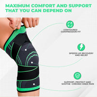 Thumbnail for Circa Knee Sleeve, Compression Knee Sleeves for Men and Women - Epic Trends and Gifts - Supports & Braces - Circa FlexStride Knee Relief Compression Sleeve - Epic Trends and Gifts - Circa FlexStride Knee Relief Compression Sleeve - Circa FlexStride Knee Relief Compression Sleeve