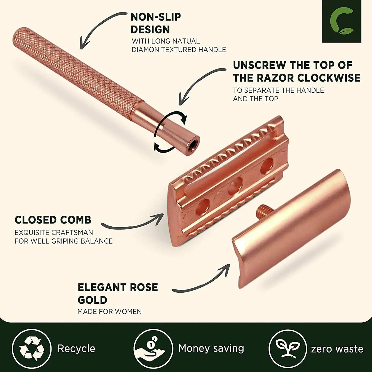 Double Edge Safety Razor for Woman & Men W/10 Blades, Eco Friendly Razor - Epic Trends and Gifts - Safety Razor - Double Edge Safety Razor for Woman & Men W/10 Blades, Eco Friendly Razor - Epic Trends and Gifts - Double Edge Safety Razor for Woman & Men W/10 Blades, Eco Friendly Razor - Double Edge Safety Razor for Woman & Men W/10 Blades, Eco Friendly Razor