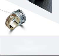 Thumbnail for Inlaid stone inlaid with gypsophila diamond rotating gear ring - Epic Trends and Gifts - Rings - Inlaid stone inlaid with gypsophila diamond rotating gear ring - Epic Trends and Gifts - Inlaid stone inlaid with gypsophila diamond rotating gear ring - Inlaid stone inlaid with gypsophila diamond rotating gear ring