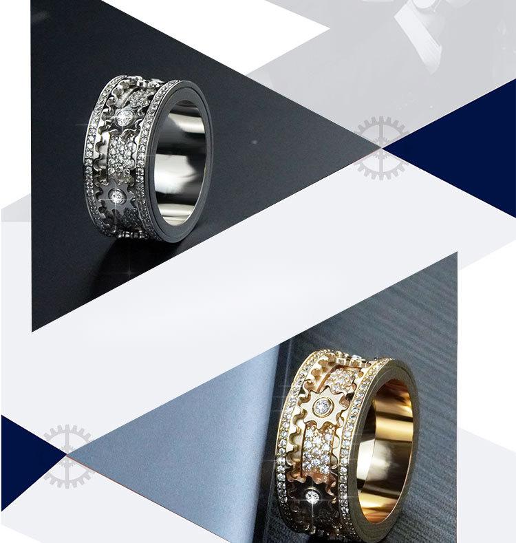 Inlaid stone inlaid with gypsophila diamond rotating gear ring - Epic Trends and Gifts - Rings - Inlaid stone inlaid with gypsophila diamond rotating gear ring - Epic Trends and Gifts - Inlaid stone inlaid with gypsophila diamond rotating gear ring - Inlaid stone inlaid with gypsophila diamond rotating gear ring