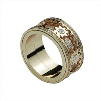 Thumbnail for Inlaid stone inlaid with gypsophila diamond rotating gear ring - Epic Trends and Gifts - Rings - Inlaid stone inlaid with gypsophila diamond rotating gear ring - Epic Trends and Gifts - Inlaid stone inlaid with gypsophila diamond rotating gear ring - Inlaid stone inlaid with gypsophila diamond rotating gear ring