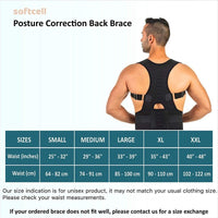 Thumbnail for Magnetic Therapy Posture Corrector, Shoulder Support Belt, Men and Women - Epic Trends and Gifts - Supports & Braces - Magnetic therapy posture corrector posture corset shoulder support belt men and women braces and support belt shoulder